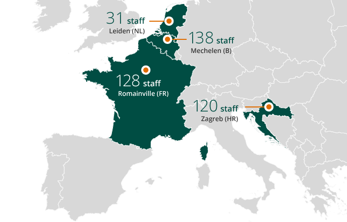 Employees per site (graphic)